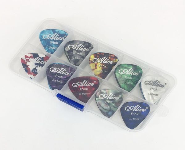 40 pieces alice celluloid guitar picks 1 storage box plectrum thickness 046 071 081 096 12 15 mm mix mediator1909349
40 pieces alice celluloid guitar picks 1 storage box plectrum thickness 046 071 081 096 12 15 mm mix mediator1909349