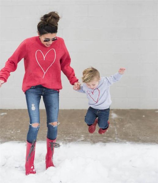 new family matching outfits clothes mother daughter son love heart print hoodies mommy and me outfits fall spring sport sweater sw2905316, Blue
new family matching outfits clothes mother daughter son love heart print hoodies mommy and me outfits fall spring sport sweater sw2905316, Blue