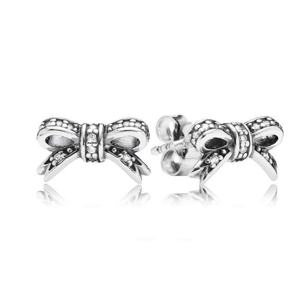 classic sparkling bow stud earrings for pandora real 925 sterling silver bowknot earring set for women girls party jewelry luxury earrings w, Golden;silver
classic sparkling bow stud earrings for pandora real 925 sterling silver bowknot earring set for women girls party jewelry luxury earrings w, Golden;silver