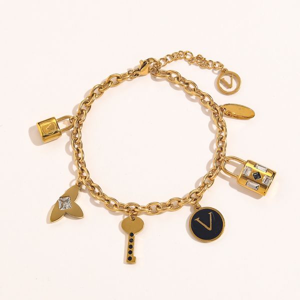 new fashionable classic bracelets women bangle 18k gold plated stainless steel crystal lovers gift wristband cuff chain designer jewelry zg1, Black
new fashionable classic bracelets women bangle 18k gold plated stainless steel crystal lovers gift wristband cuff chain designer jewelry zg1, Black