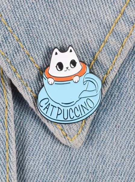 cat coffee enamel pin coffee cup brooch bag clothes lapel pin button badge cartoon cute animal jewelry gift for friends kids1999000, Blue
cat coffee enamel pin coffee cup brooch bag clothes lapel pin button badge cartoon cute animal jewelry gift for friends kids1999000, Blue