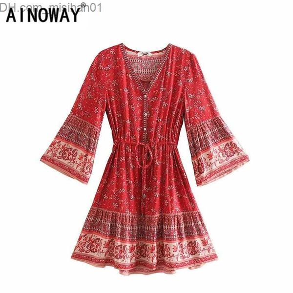 casual dresses vintage chic fashion women hippie floral print v-neck bohemian mini dresses summer ladies flare sleeve cotton beach boho dres, Black;gray
casual dresses vintage chic fashion women hippie floral print v-neck bohemian mini dresses summer ladies flare sleeve cotton beach boho dres, Black;gray