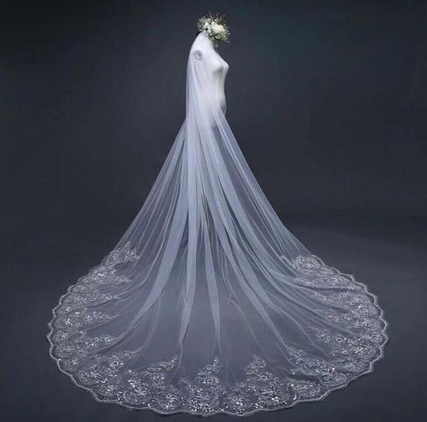 new 1 layer whiteivory lace edge bridal veil 3 meters with sequins cathedral long bridal wedding veil wedding accessories2990730, Black
new 1 layer whiteivory lace edge bridal veil 3 meters with sequins cathedral long bridal wedding veil wedding accessories2990730, Black