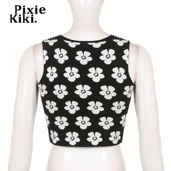 tanks pixiekiki floral print knitted tank for women 2022 vintage v neck split sleeveless crop y2k streetwear women p84bf13, Black;white
tanks pixiekiki floral print knitted tank for women 2022 vintage v neck split sleeveless crop y2k streetwear women p84bf13, Black;white