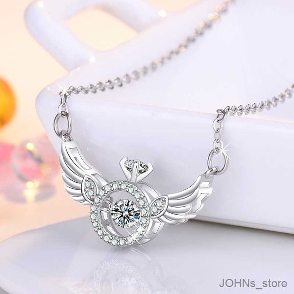 pendant 2023 new design angel wings necklace with crystals sweet jewelry gift for women girls girlfriend r230829, Silver
pendant 2023 new design angel wings necklace with crystals sweet jewelry gift for women girls girlfriend r230829, Silver