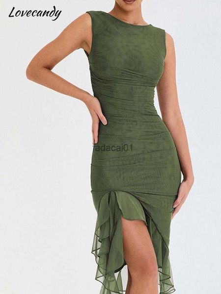 irregular ruffles bodycon pleated midlength dress women's summer o neck sleeveless dress female's night club outfits, Black;gray
irregular ruffles bodycon pleated midlength dress women's summer o neck sleeveless dress female's night club outfits, Black;gray