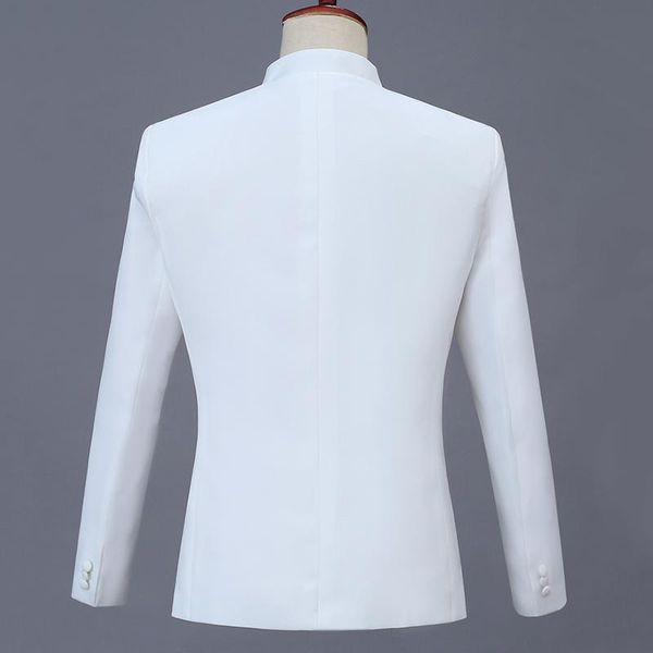blazers golden dragon embroidery white tunic suit jacket chinese style stand collar single breasted 2021 new men sequin wedding coat, White;black
blazers golden dragon embroidery white tunic suit jacket chinese style stand collar single breasted 2021 new men sequin wedding coat, White;black