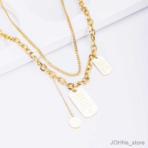 pendant stainsteel steel geometric pendant necklace for women female gift women's neck chain trend jewelry choker accessories r230703, Silver 
pendant stainsteel steel geometric pendant necklace for women female gift women's neck chain trend jewelry choker accessories r230703, Silver