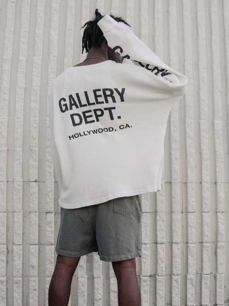 2023gallery dept. waffle letter wash long sleeve sweater coat spring and autumn men's and women's loose high street fashion, Black
2023gallery dept. waffle letter wash long sleeve sweater coat spring and autumn men's and women's loose high street fashion, Black