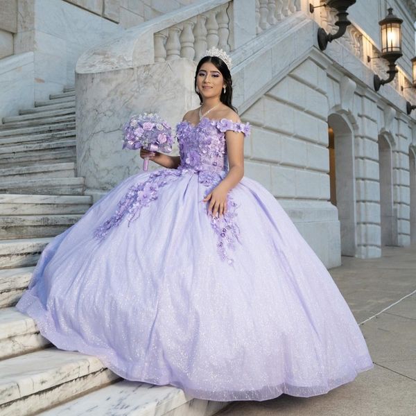 lavender shiny sweet 16 quinceanera dresses with 3dflower beads corset dress vestidos de 15 anos masquerade xv dress, Blue;red
lavender shiny sweet 16 quinceanera dresses with 3dflower beads corset dress vestidos de 15 anos masquerade xv dress, Blue;red