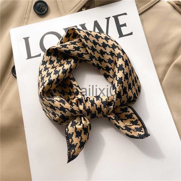 scarves fashion silk satin small hair scarf for women square houndstooth print neck tie hand wrist foulard bandana kerchief echarpe 2023 j23, Blue;gray
scarves fashion silk satin small hair scarf for women square houndstooth print neck tie hand wrist foulard bandana kerchief echarpe 2023 j23, Blue;gray