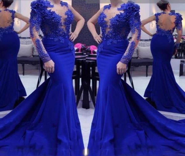 heavy beading sheer sleeves mermaid prom dresses 2018 royal blue illusion neck evening gowns sheer back cocktail formal party dres9287804, Black
heavy beading sheer sleeves mermaid prom dresses 2018 royal blue illusion neck evening gowns sheer back cocktail formal party dres9287804, Black