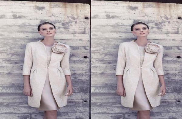 2019 vintage carla ruiz mother of the bride dresses with 34 sleeves jacket light champagne fitted knee length formal dresses for 9859025, Black;red 
2019 vintage carla ruiz mother of the bride dresses with 34 sleeves jacket light champagne fitted knee length formal dresses for 9859025, Black;red