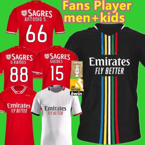 23 24 fans player version benfica soccer jerseys seferovic waldschmidt pizzi rafa g.ramos 2023 2024 home away men kids kit football shirts o, Black;yellow
23 24 fans player version benfica soccer jerseys seferovic waldschmidt pizzi rafa g.ramos 2023 2024 home away men kids kit football shirts o, Black;yellow