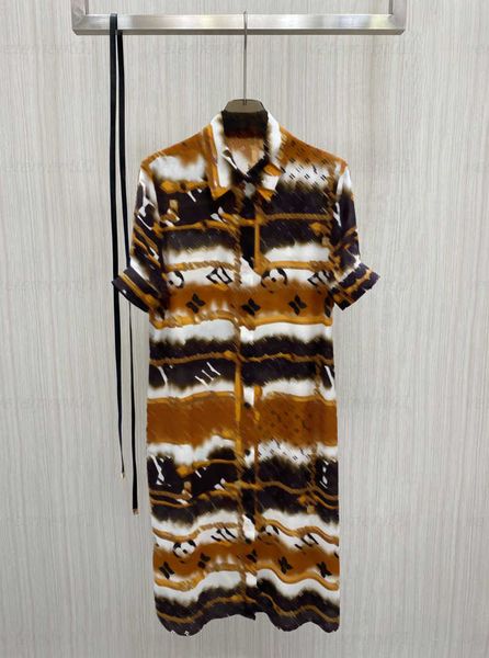 fashion stamp designer dresses for women summer classic pattern printing short-sleeved silk shirt dress send belt woman dress 0607, Black;gray
fashion stamp designer dresses for women summer classic pattern printing short-sleeved silk shirt dress send belt woman dress 0607, Black;gray