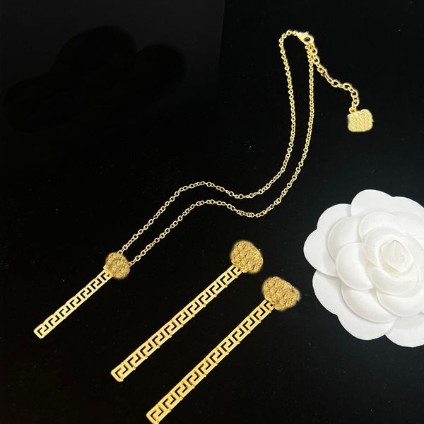 long maze 3d hollow three-dimensional rectangular column pendant women men banshee necklace earring luxury designer jewelry party gifts xms9, Black
long maze 3d hollow three-dimensional rectangular column pendant women men banshee necklace earring luxury designer jewelry party gifts xms9, Black