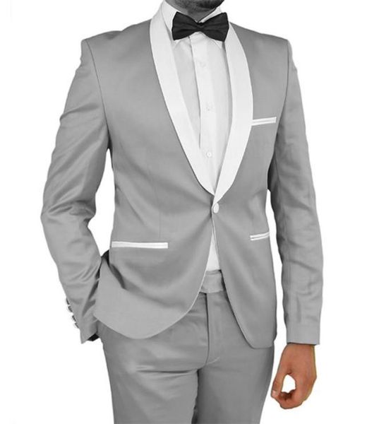 groomsmen groom tuxedos silver grey new arrival shawl white lapel men suits wedding man bridegroom 2 pieces jacket pants 3460164, Black;gray
groomsmen groom tuxedos silver grey new arrival shawl white lapel men suits wedding man bridegroom 2 pieces jacket pants 3460164, Black;gray