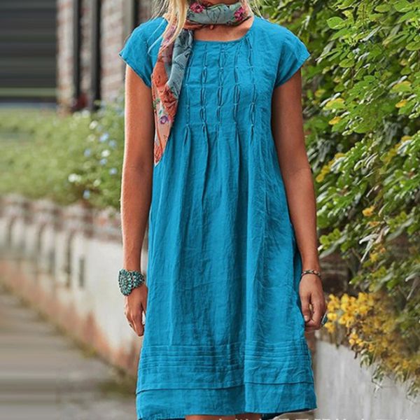 basic casual dresses 2023 women tunics fashion summer dress leisure solid pleated short sleeve a line slim midi beach vestidos 230701, Black;gray
basic casual dresses 2023 women tunics fashion summer dress leisure solid pleated short sleeve a line slim midi beach vestidos 230701, Black;gray