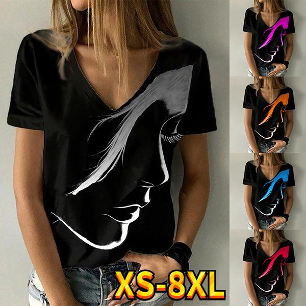 men s t shirts oversized harajuku abstract print women s casual v neck t shirt short sleeve loose shirt women 230701, White;black
men s t shirts oversized harajuku abstract print women s casual v neck t shirt short sleeve loose shirt women 230701, White;black