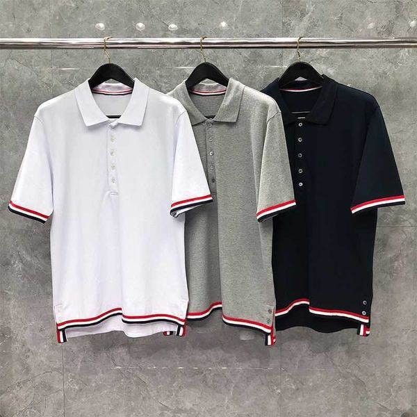 tb thom t-shirts 2022 new summer korean style classic stripe design short sleeve polo tee slim casual harajuku men t-shirt, White;black
tb thom t-shirts 2022 new summer korean style classic stripe design short sleeve polo tee slim casual harajuku men t-shirt, White;black