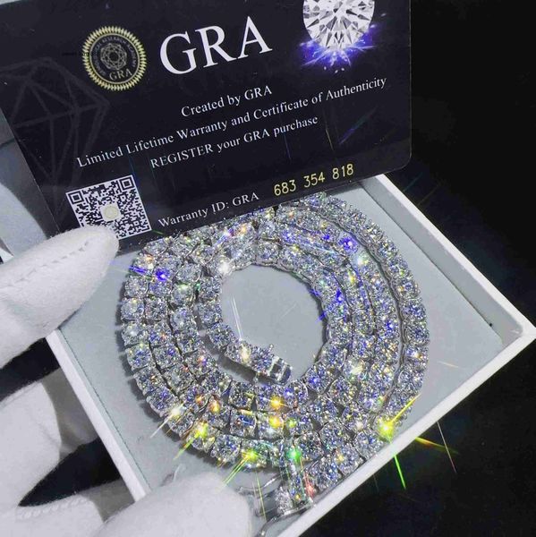 fashion jewelry hip hop necklace pass diamond tester 5mm vvs moissanite iced out tennis chain for men women, Silver
fashion jewelry hip hop necklace pass diamond tester 5mm vvs moissanite iced out tennis chain for men women, Silver