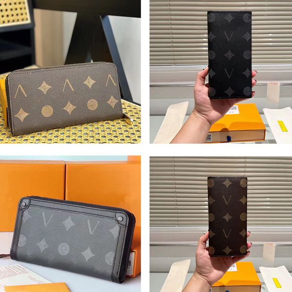 designer men women wallet black brown letter flower printing long wallet leather zipper and flip wallets classical coin purse card holder, Red;black
designer men women wallet black brown letter flower printing long wallet leather zipper and flip wallets classical coin purse card holder, Red;black