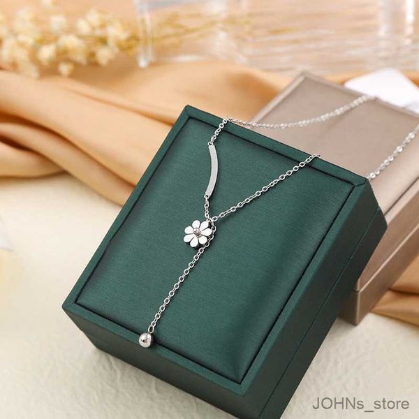 pendant stainless steel vintage delicate daisy flower pendants aesthetic fashion chain necklace for women jewelry r230829, Silver
pendant stainless steel vintage delicate daisy flower pendants aesthetic fashion chain necklace for women jewelry r230829, Silver