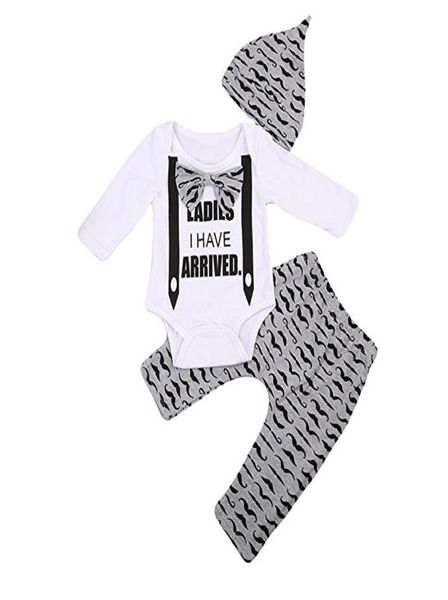 2017 mikrdoo newborn toddler baby kids boys ladies i have arrived romper bowknot pants hat 3pcs suits cotton outfits casual h9057971, White
2017 mikrdoo newborn toddler baby kids boys ladies i have arrived romper bowknot pants hat 3pcs suits cotton outfits casual h9057971, White