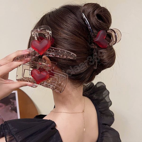 heart square hair clip transparent gray hair claw women ponytail temperament hair crabs hairpin accessories headwear, Slivery;white
heart square hair clip transparent gray hair claw women ponytail temperament hair crabs hairpin accessories headwear, Slivery;white