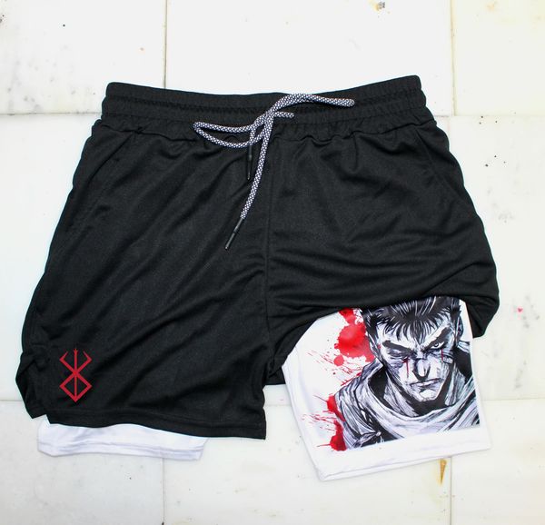 men's shorts anime berserk guts gym to fitness 2 in 1 quick dry performance multiple pockets sports short pants summer 230703, White;black
men's shorts anime berserk guts gym to fitness 2 in 1 quick dry performance multiple pockets sports short pants summer 230703, White;black