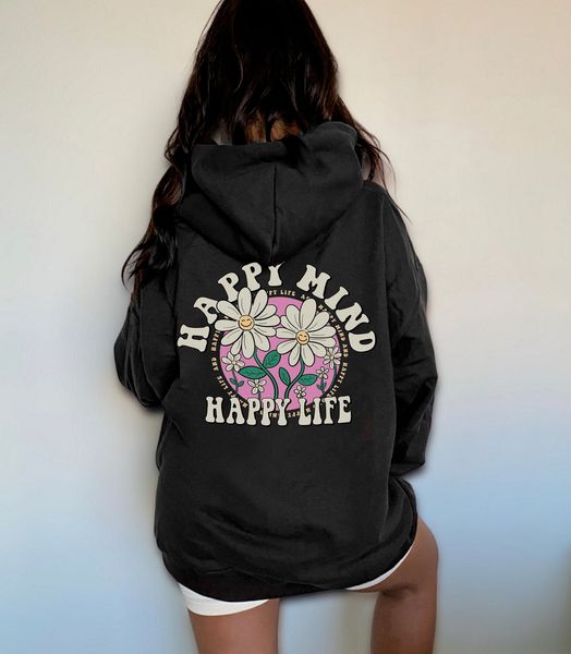 women s hoodies sweatshirts colored happy mind life hoodie retro women long sleeve jumper inspirational pullovers 230701, Black
women s hoodies sweatshirts colored happy mind life hoodie retro women long sleeve jumper inspirational pullovers 230701, Black
