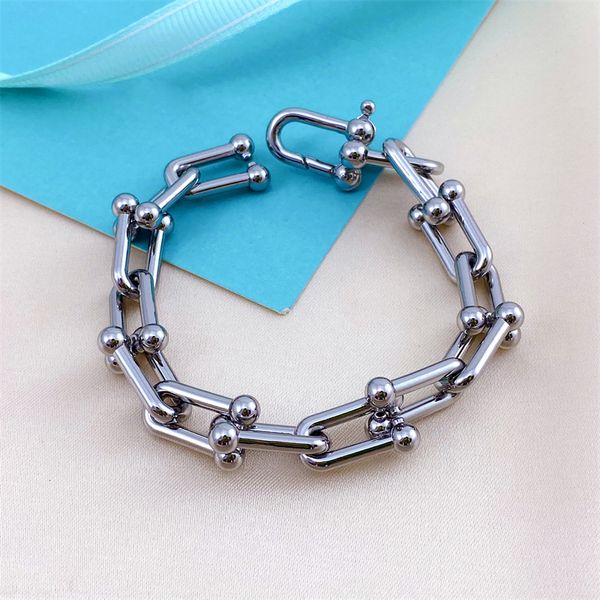 classic chain bracelets letter t chain with diamond bangle u-shaped horseshoe titanium steel letter men and women luxury designer gift weddi, Black
classic chain bracelets letter t chain with diamond bangle u-shaped horseshoe titanium steel letter men and women luxury designer gift weddi, Black