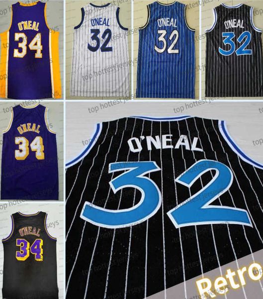 retro mens 34 shaquille oneal 32 basketball jersey shaq neal yellow purple black men stitched jerseys breathable new year christmas tidal fl, White;black
retro mens 34 shaquille oneal 32 basketball jersey shaq neal yellow purple black men stitched jerseys breathable new year christmas tidal fl, White;black