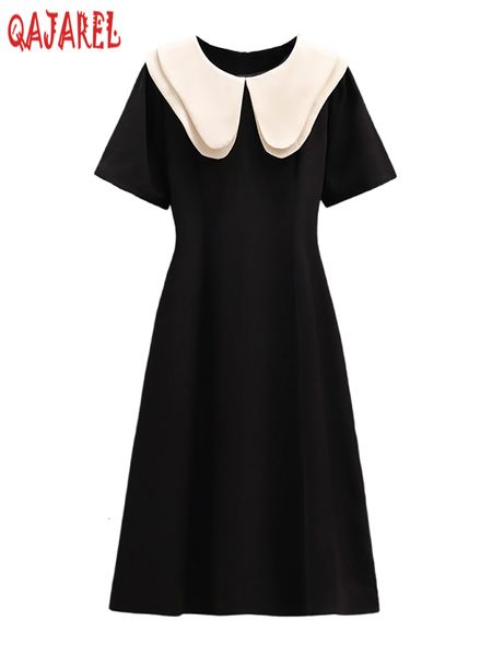 basic casual dresses 2023 blue short sleeve chic doll collar midi dress summer elegant kawaii women korean vintage hepburn black 230701, Black;gray
basic casual dresses 2023 blue short sleeve chic doll collar midi dress summer elegant kawaii women korean vintage hepburn black 230701, Black;gray