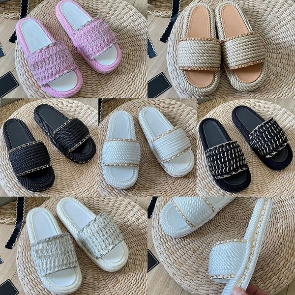 new woven slippers luxury designer sandals womens fashion platform shoes comfortable beach shoes leather printed casual shoes summer non-sli, Black
new woven slippers luxury designer sandals womens fashion platform shoes comfortable beach shoes leather printed casual shoes summer non-sli, Black