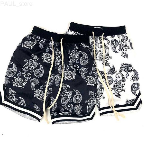 men's harajuku streetwear men bandana pattern fashion summer shorts hip hop bottoms elastic wais man casual pants l230703, White;black
men's harajuku streetwear men bandana pattern fashion summer shorts hip hop bottoms elastic wais man casual pants l230703, White;black