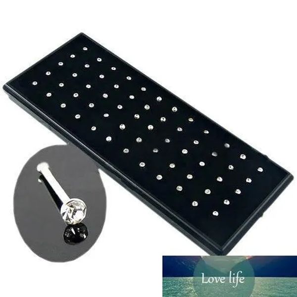 crystal nose ring set 60pcspack stainless steel jewelry women girl surgical steel nose piercing crystal nose stud body jewelry, Silver
crystal nose ring set 60pcspack stainless steel jewelry women girl surgical steel nose piercing crystal nose stud body jewelry, Silver