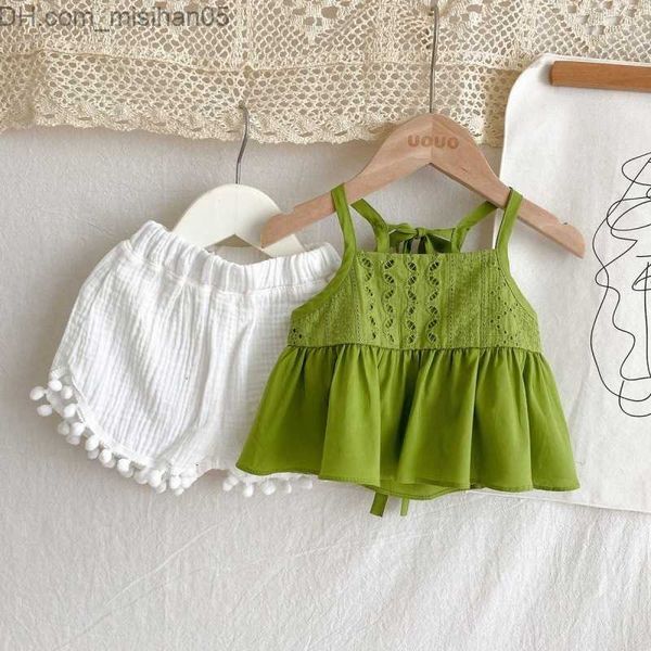 clothing sets clothing sets 2pc baby girls summer toddler girl cotton spaghetti strap vest and short shorts with pant children clothes z230, White
clothing sets clothing sets 2pc baby girls summer toddler girl cotton spaghetti strap vest and short shorts with pant children clothes z230, White