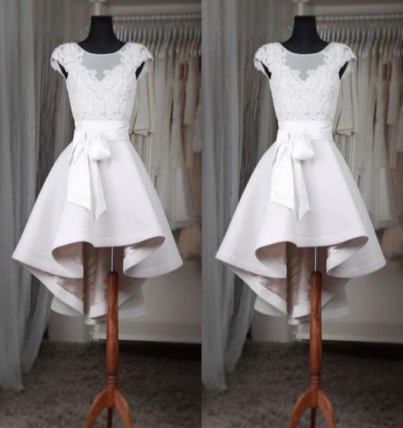 gorgeous short front long back prom dresses short sheer crew neck capped sleeves lace appliques high low graduation party gown9361123, Black
gorgeous short front long back prom dresses short sheer crew neck capped sleeves lace appliques high low graduation party gown9361123, Black