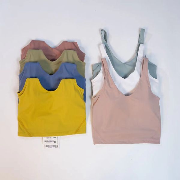 lu-008 summer lu-shaped no steel ring built-in chest pad sports bra for women gym sleeveless fitness yoga fashion tank bras lulemon
lu-008 summer lu-shaped no steel ring built-in chest pad sports bra for women gym sleeveless fitness yoga fashion tank bras lulemon