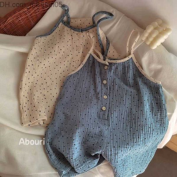 clothing sets clothing sets summer baby strap pants korean children s cotton star print loose bodysuit z230703, White
clothing sets clothing sets summer baby strap pants korean children s cotton star print loose bodysuit z230703, White