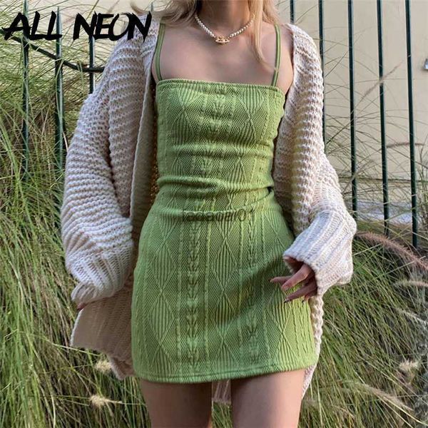allneon vintage green knitted mini dresses 90s streetwear twist bodycon spaghetti strap cami dress summer fashion sleeveless l230621, Black;gray
allneon vintage green knitted mini dresses 90s streetwear twist bodycon spaghetti strap cami dress summer fashion sleeveless l230621, Black;gray