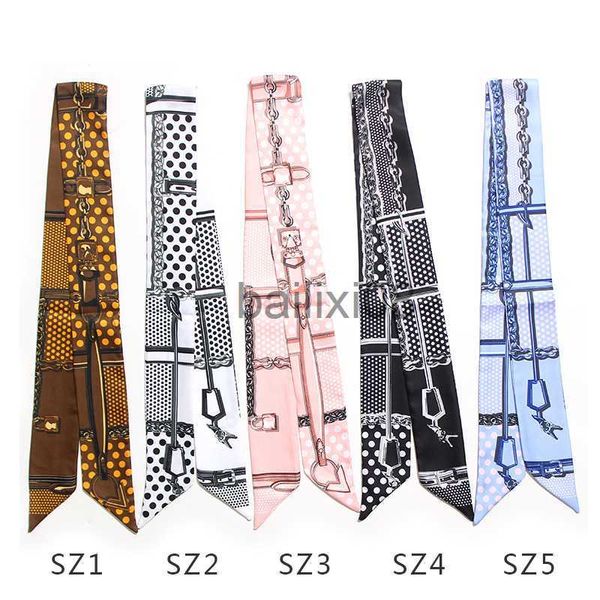 scarves fashion beauty skinny bag strap for women chain lock print ribbon silk scarf headscarf headwear long wrap hair hand cessories j23070, Blue;gray
scarves fashion beauty skinny bag strap for women chain lock print ribbon silk scarf headscarf headwear long wrap hair hand cessories j23070, Blue;gray