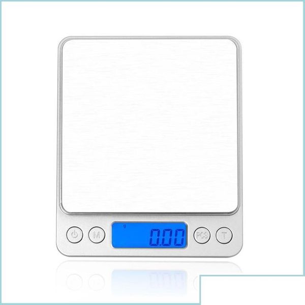Image of Weighing Scales Electronic Digital Display Scale 500G/0 01G 1000G/0 1G 2000G/0 3000G/0 Kitchen Jewelry Weight Drop Delivery O Office Otvtr