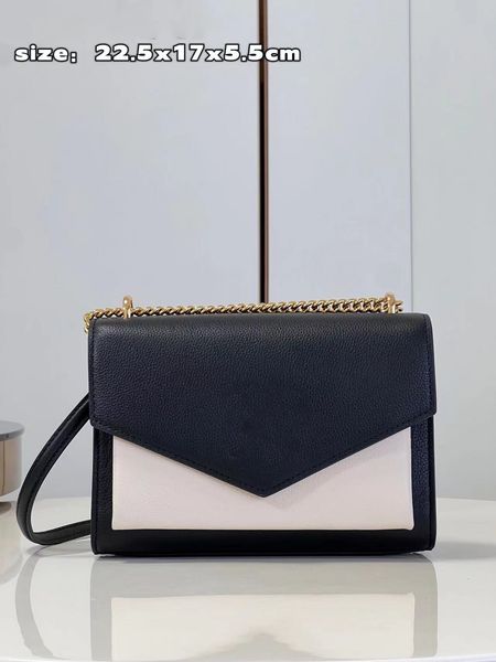 fw23 women's bag designer shoulder bag crossbody handbag luxury 1v brand original leather two-color stitching with metal logo chain env
fw23 women's bag designer shoulder bag crossbody handbag luxury 1v brand original leather two-color stitching with metal logo chain env