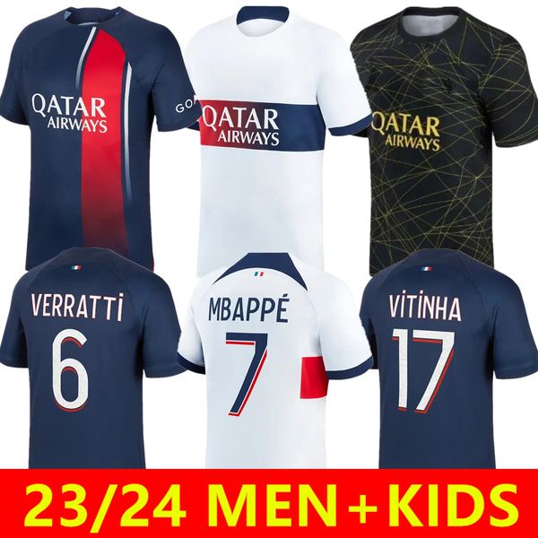 2023 2024 mbappe hakimi soccer jerseys vitinha n.mendes 23/24 maillots de football marquinhos verratti psgs men kids kit football shirt unif, Black;yellow
2023 2024 mbappe hakimi soccer jerseys vitinha n.mendes 23/24 maillots de football marquinhos verratti psgs men kids kit football shirt unif, Black;yellow