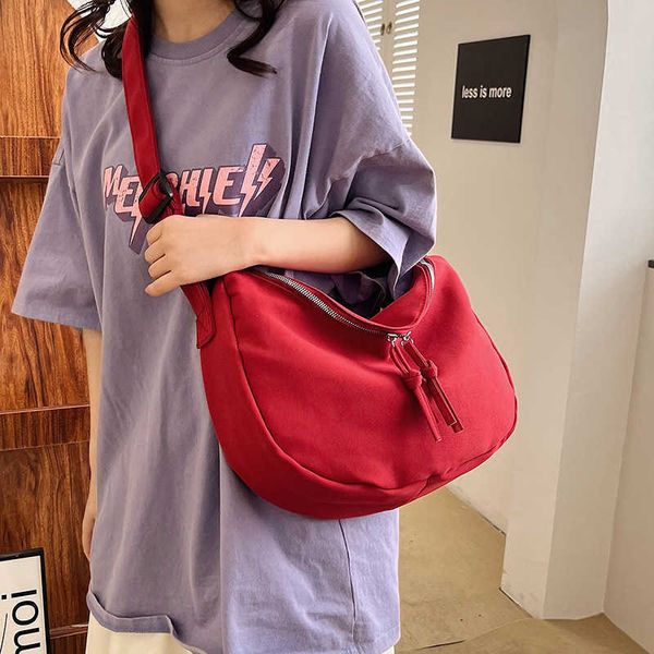 simple crossbody bag for women fashionable and high-end single shoulder bag versatile mesh red canvas bag tote bag trendy commuting bag
simple crossbody bag for women fashionable and high-end single shoulder bag versatile mesh red canvas bag tote bag trendy commuting bag