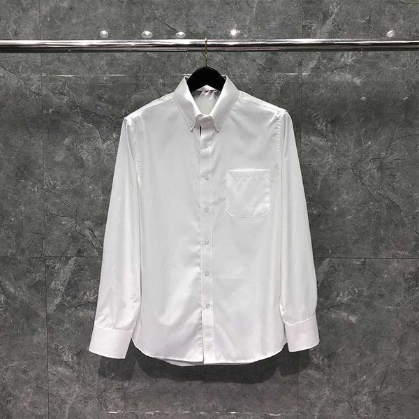 tb thom pure color men's shirts spring autumn classic button stripes shirt korean fashion design casual business men's blouse, White;black
tb thom pure color men's shirts spring autumn classic button stripes shirt korean fashion design casual business men's blouse, White;black
