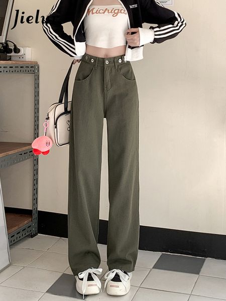 women s jeans jielur korean green women straight washed fashion casual pants adjustable mid waist loose wide leg trousers woman s xl 230701, Blue
women s jeans jielur korean green women straight washed fashion casual pants adjustable mid waist loose wide leg trousers woman s xl 230701, Blue