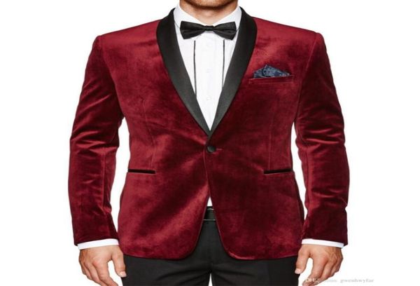 burgundy velvet men suits for evening party new coat black shawl lapel two piece wedding tuxedos jacket pants7539967, Black;gray
burgundy velvet men suits for evening party new coat black shawl lapel two piece wedding tuxedos jacket pants7539967, Black;gray